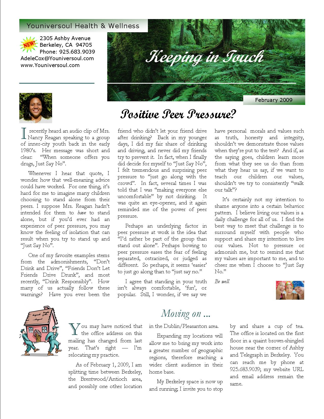 Newsletter Page 1