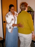Adele works painlessly to
relieve back and hip pain